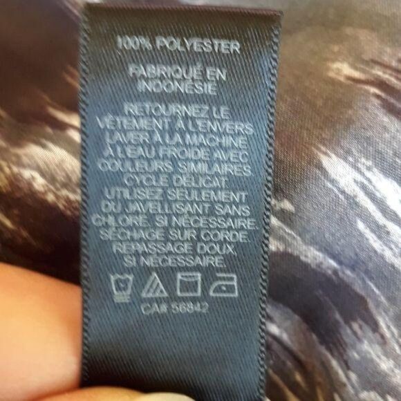 Express Top Womens XS Ombre Paint Splatter Striped Batwing Cape Cutout Shoulders - Picture 13 of 14